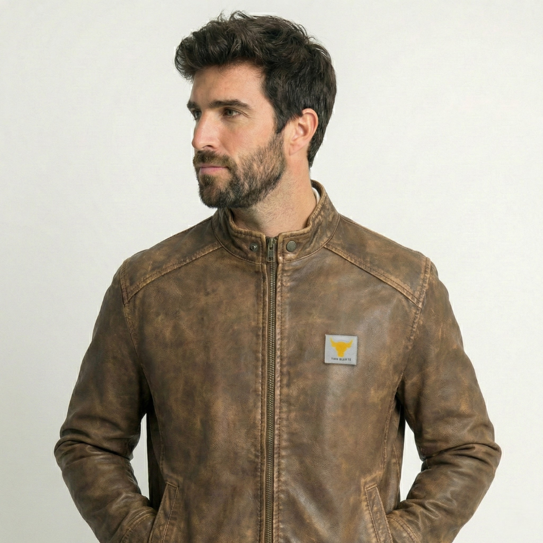 UTRERA - Chaqueta de Tela Envejecida