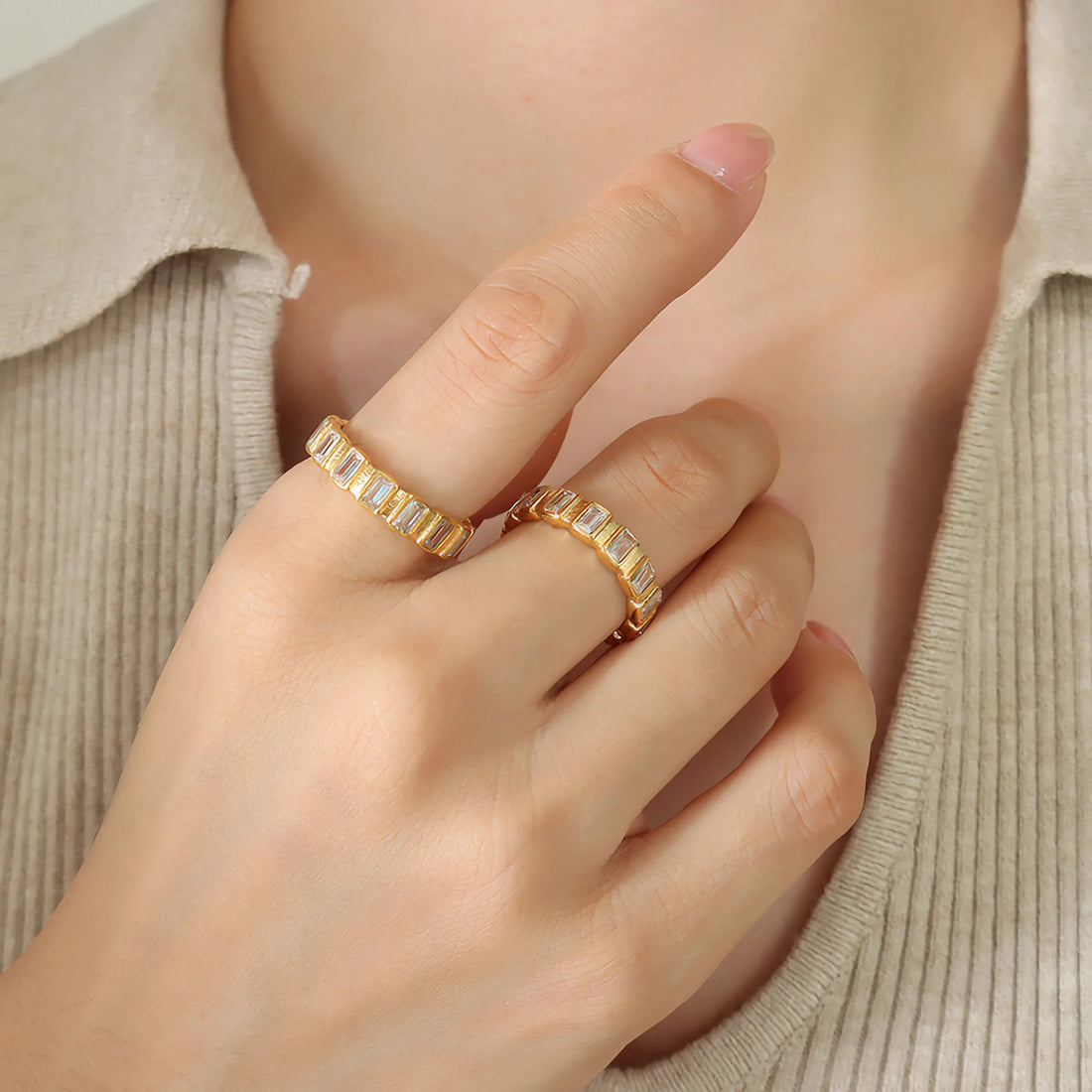 Combarro Anillo de Circonitas