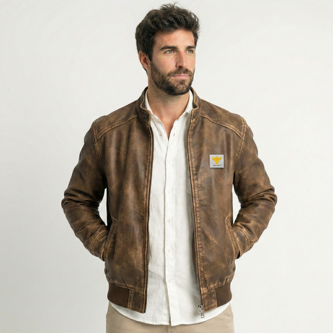 UTRERA - Chaqueta de Tela Envejecida