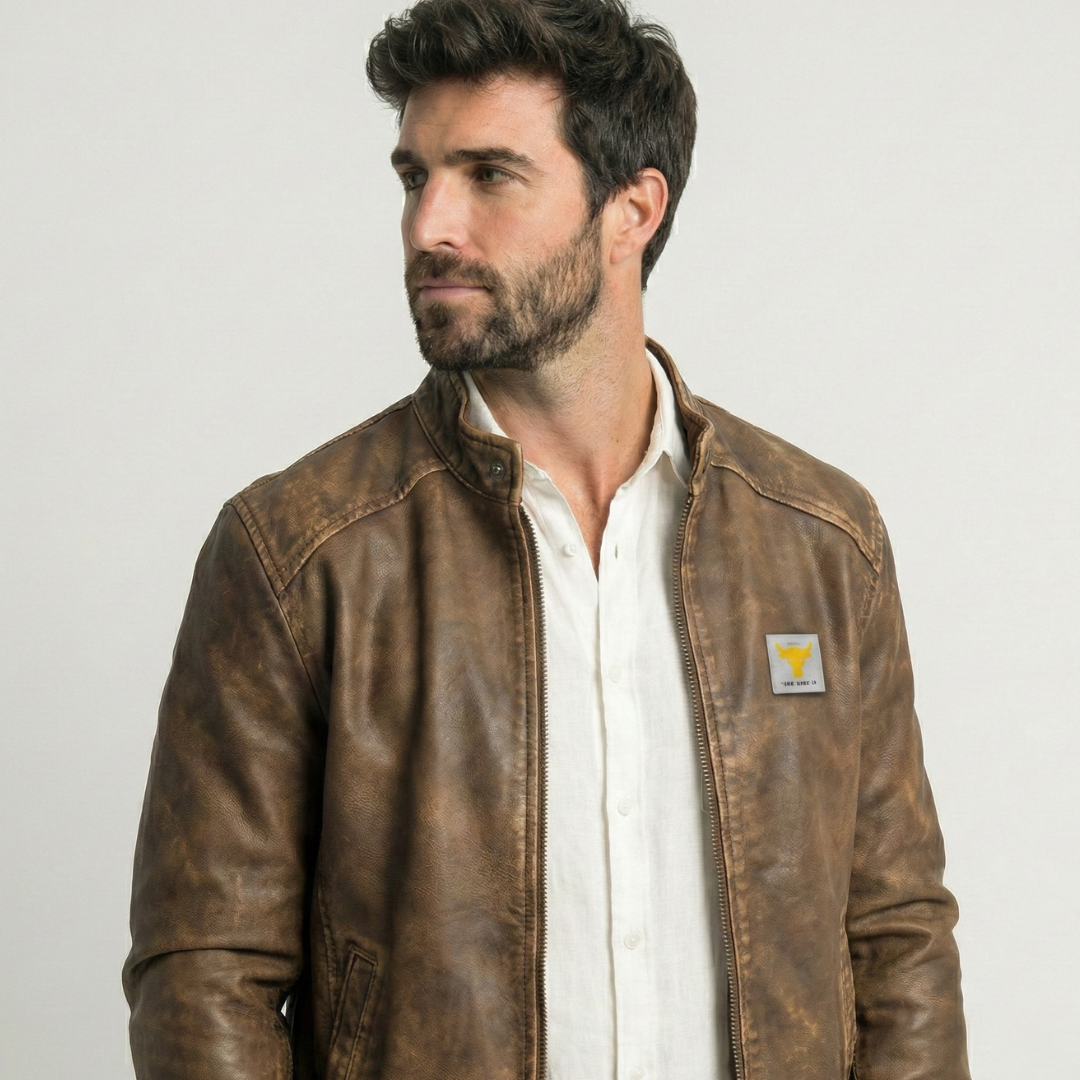 UTRERA - Chaqueta de Tela Envejecida