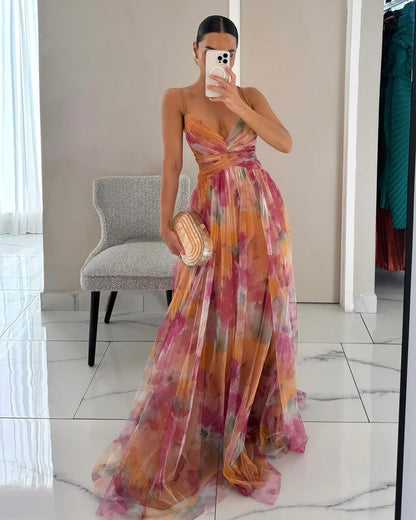 ESTEPONA - Vestido largo con estampado floral