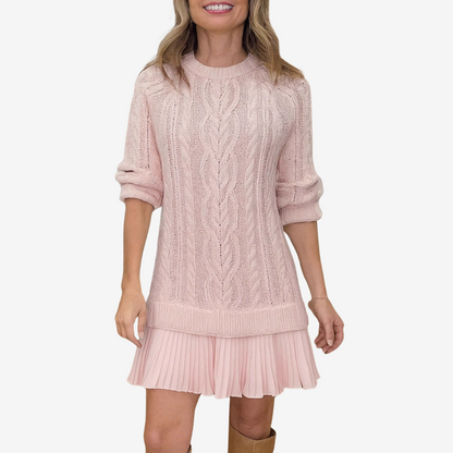 LAS PALMAS - Vestido De Punto Con Falda Plisada