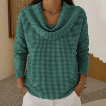 CIUDAD REAL - Jersey cálido con cuello vuelto elegante