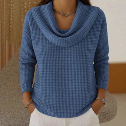 CIUDAD REAL - Jersey cálido con cuello vuelto elegante