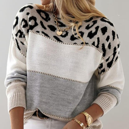 GUADALAJARA - Jersey casual con estampado de leopardo
