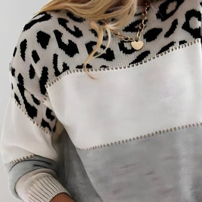 GUADALAJARA - Jersey casual con estampado de leopardo