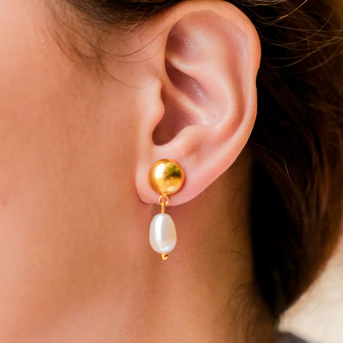 Pampaneira Pendientes de Perlas