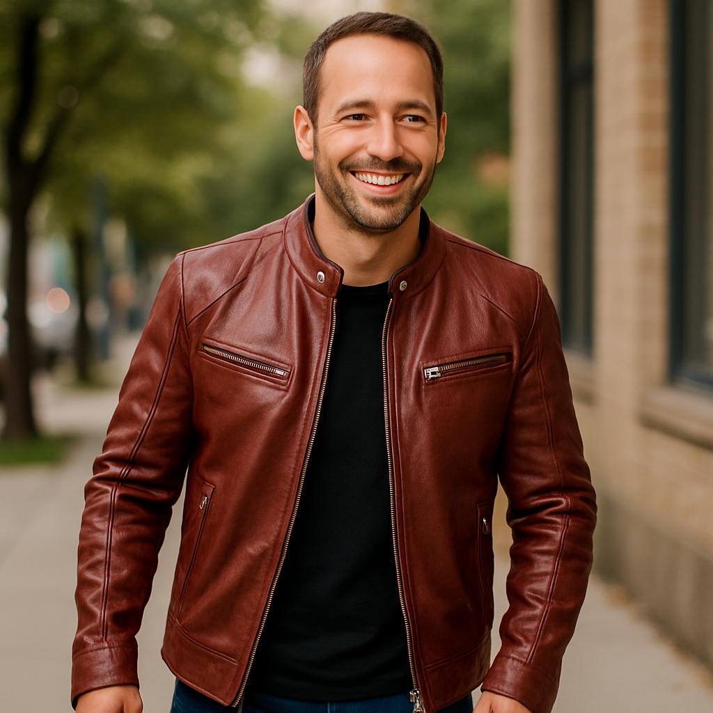 SORIA - Chaqueta de Cuero Premium