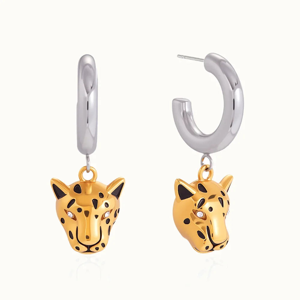 Sóller Pendientes Leopardo