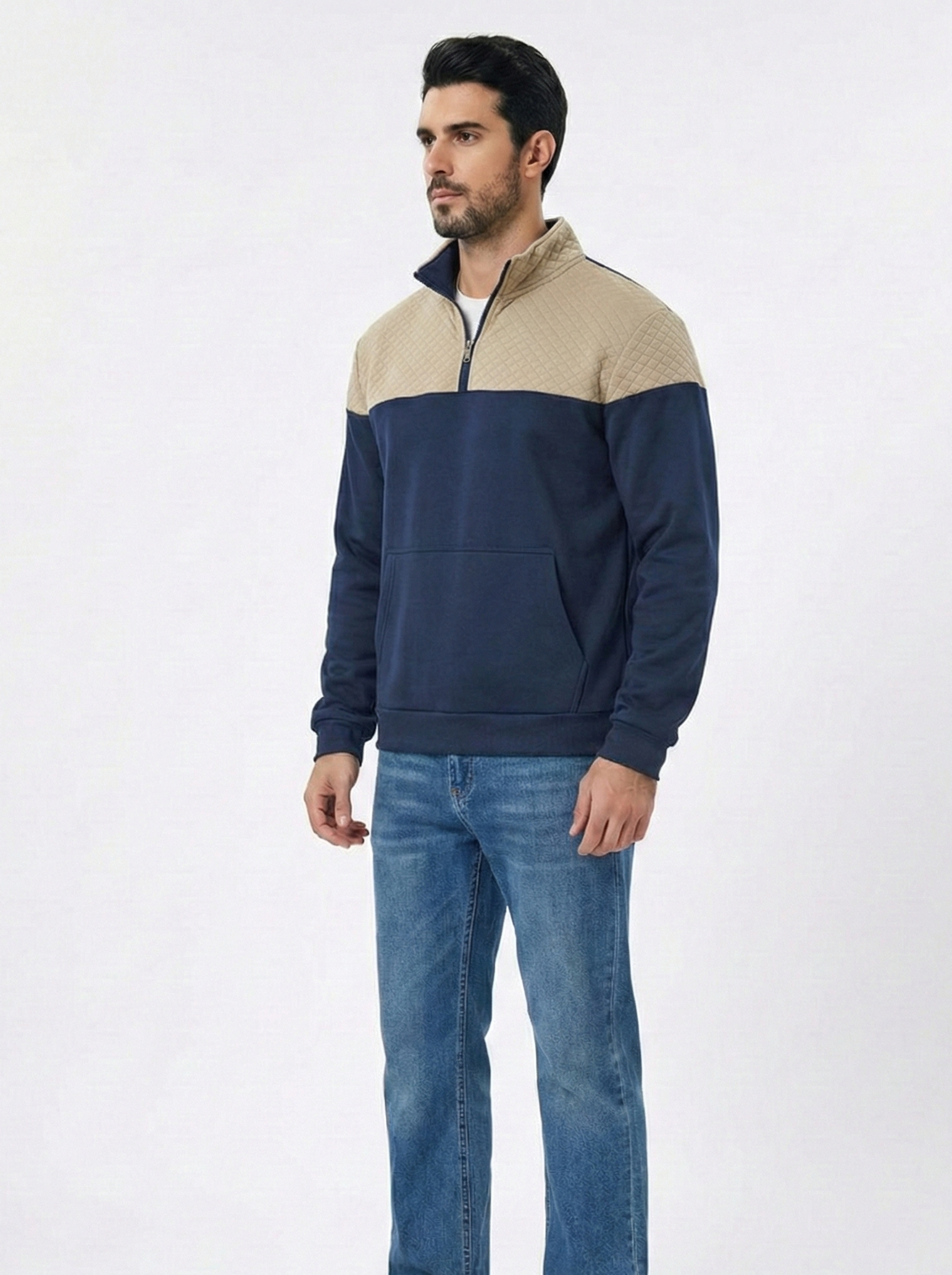 OURENSE - Suéter Houston De Algodón Bicolor