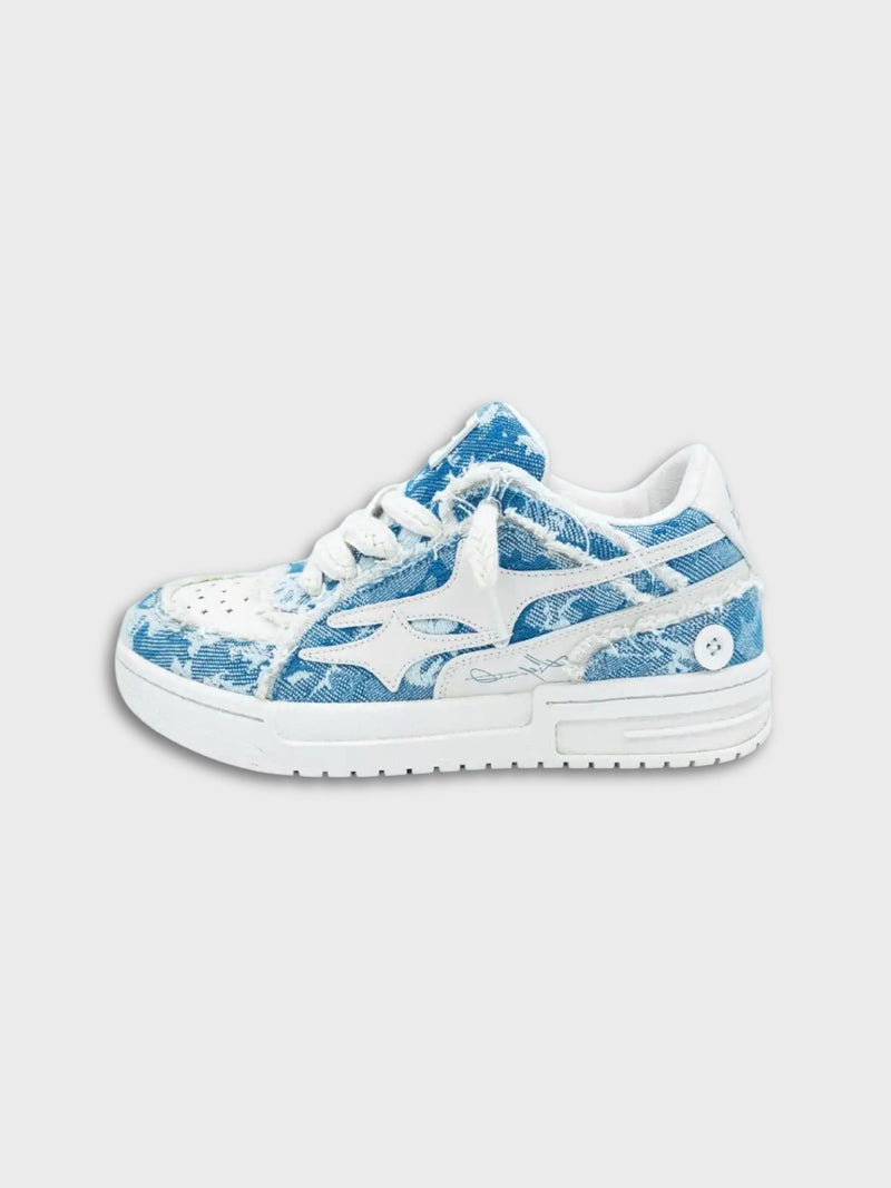 FaceronStudio - Sneakers Broken Denim