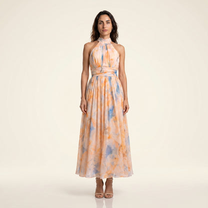 MÉRIDA - Vestido con estampado de acuarela
