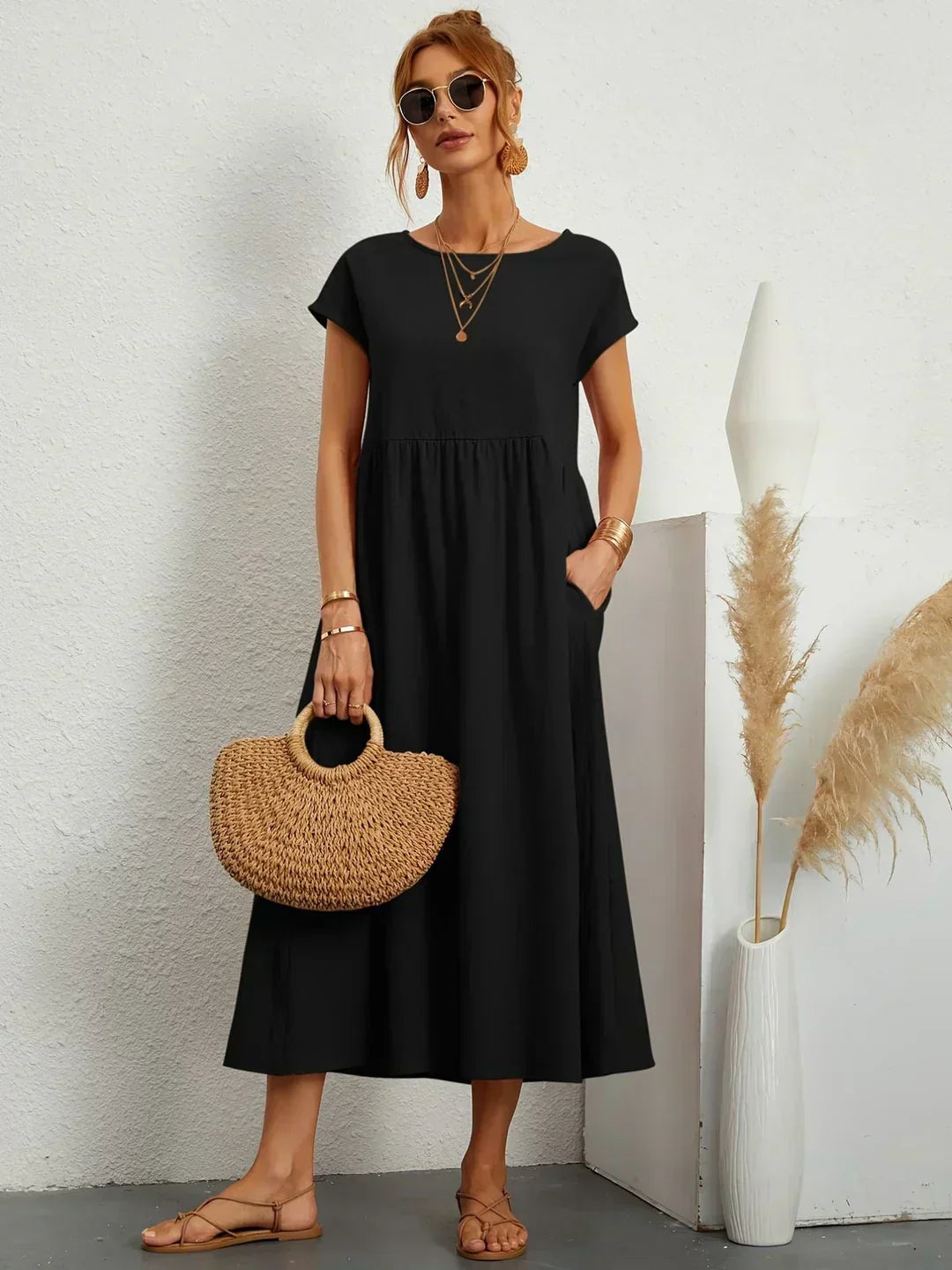 SEGOVIA | Vestido fluido con elegancia temporal