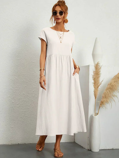 SEGOVIA - Vestido fluido con elegancia temporal