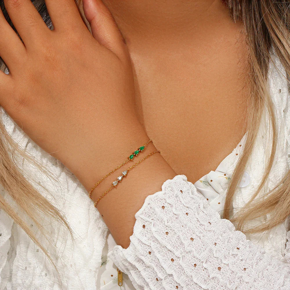 Ortigueira Pulsera de Circonitas