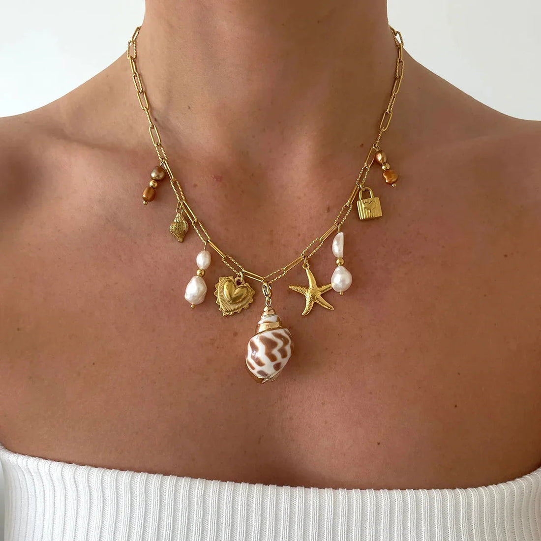 Ortigueira Collar de Perlas