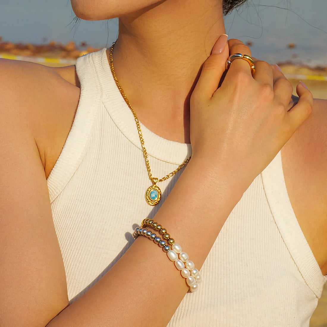 Formentera Pulsera de Perlas