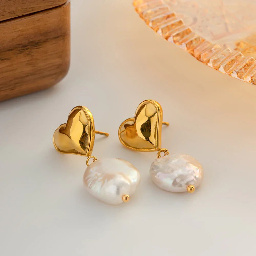 Atienza Pendientes de Perlas