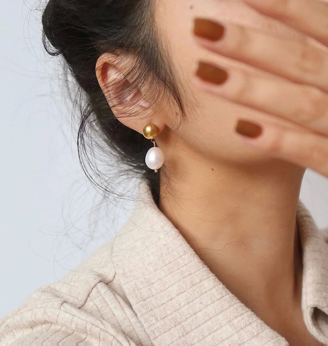 Pampaneira Pendientes de Perlas