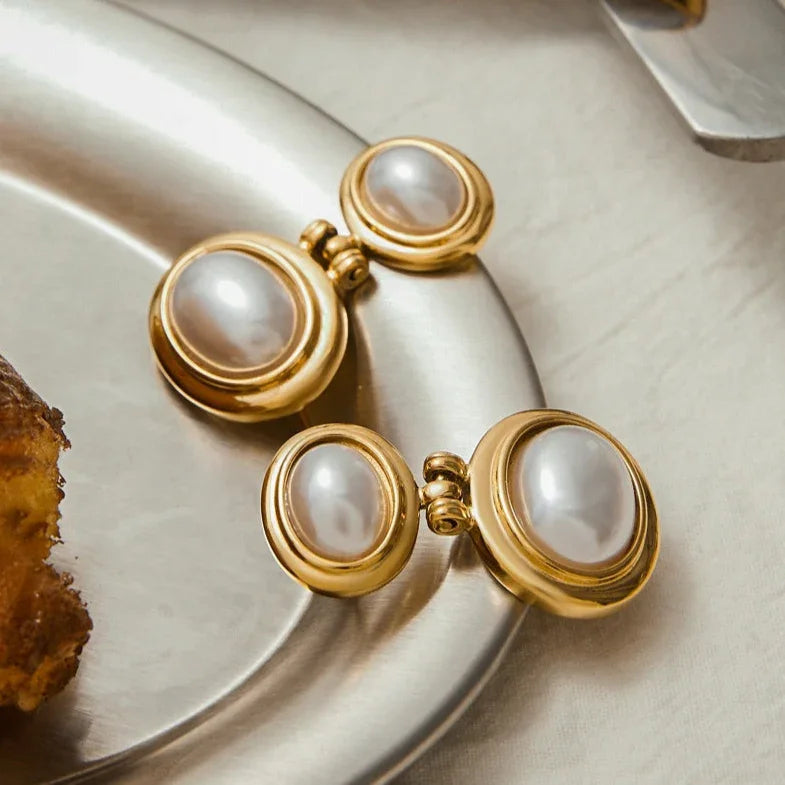 Bornos Pendientes de Perlas