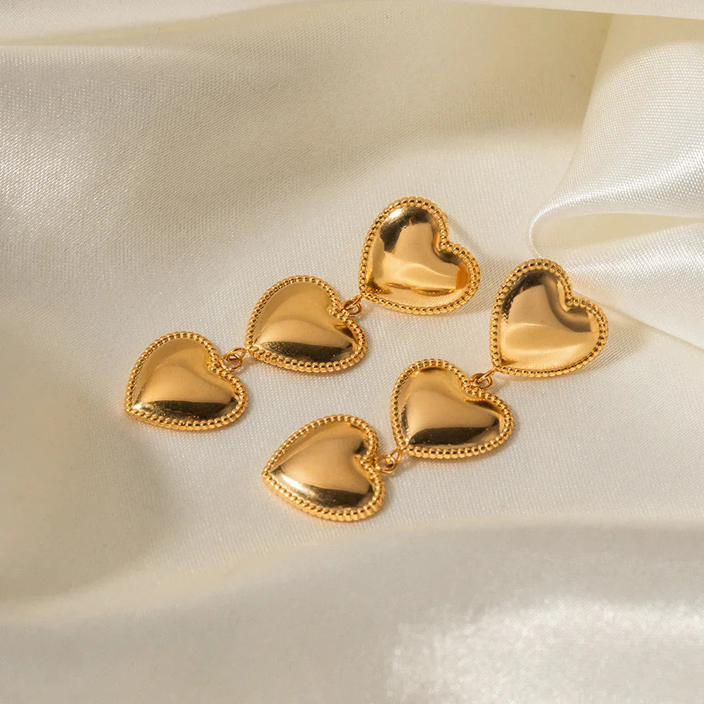 Hecho Pendientes Corazón