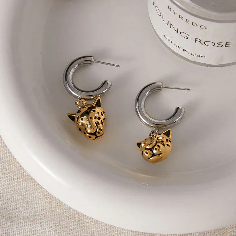 Sóller Pendientes Leopardo