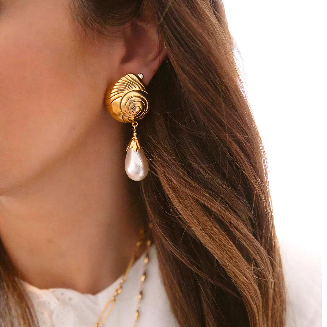 Calonge Pendientes de Perlas
