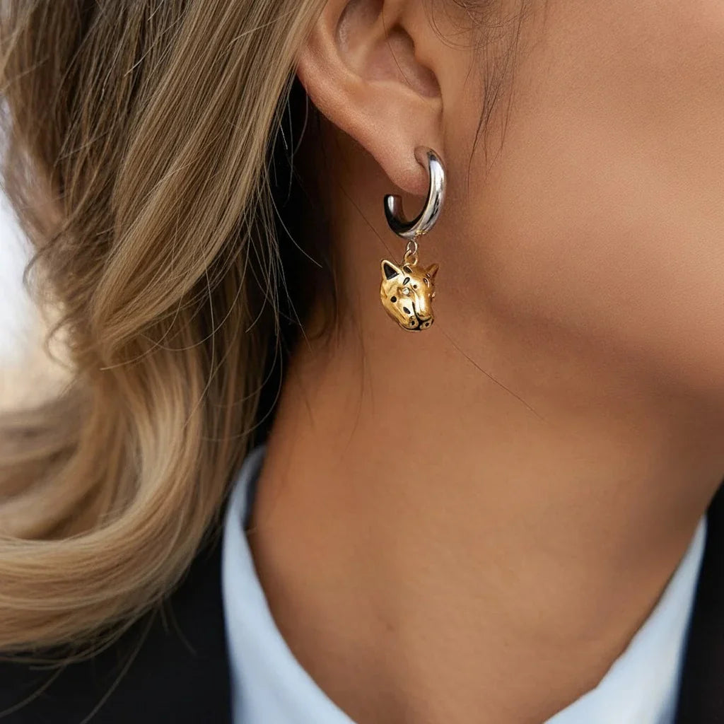 Sóller Pendientes Leopardo